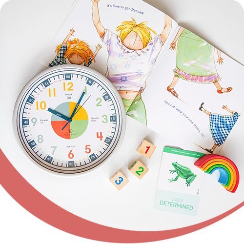 Quick and easy visual support for your child to learn analog time, Kids Time Teaching Wall Clock